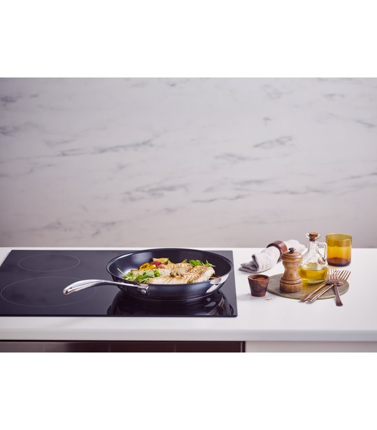 Beka Chef Non-Stick Griddle Pan, 26.5 x 26.5 cm, Silver